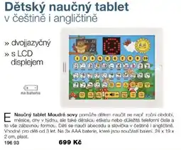 Decodoma Moudré sovy Dětský naučný tablet nabídka