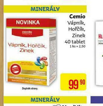 Teta Cemio vápník, hořčík, zinek nabídka
