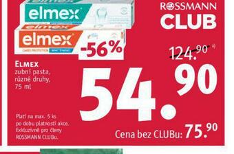 Rossmann Elmex zubní pasta nabídka