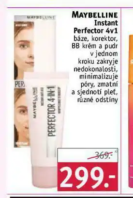 Rossmann Maybelline instant perfector 4v1 nabídka