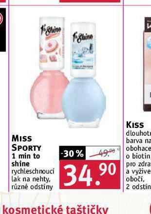 Rossmann Miss sporty lak na nehty nabídka