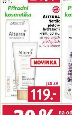 Rossmann Alterra nordic krém nabídka