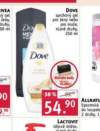 Rossmann Dove sprchový gel nabídka