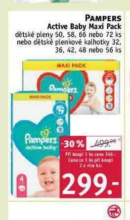 Rossmann Pampers dětské plenky nabídka
