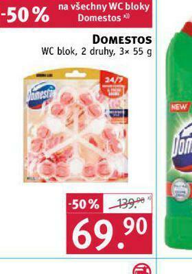 Rossmann Domestos wc blok nabídka