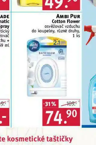 Rossmann Ambi pur osvěžovač vzduchu do koupelny nabídka