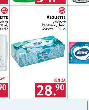 Rossmann Alouette papírové kapesníky nabídka