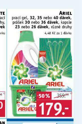 Rossmann Ariel prací prostředek nabídka