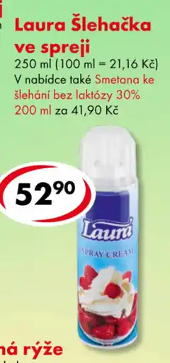 CBA Laura šlehačka ve spreji nabídka
