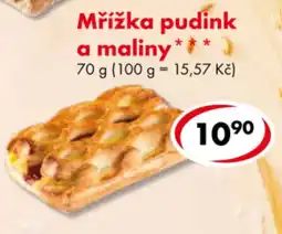 CBA Mřížka pudink a maliny nabídka