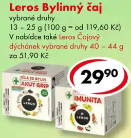 CBA Leros Bylinný čaj nabídka