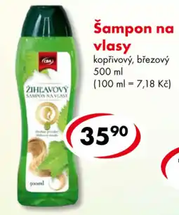 CBA CBA žihlavový šampon na vlasy kopřivový březový nabídka