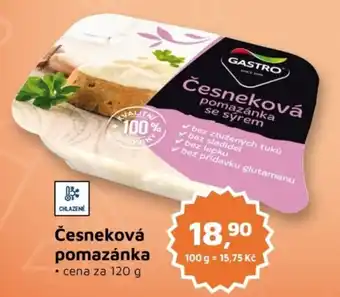 Gastro česneková pomazánka se sýrem