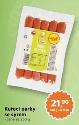 Můjobchod Kuřecí párky se sýrem nabídka