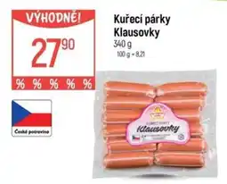 Globus Klausovky Kuřecí párky nabídka