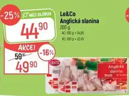 Globus Le&Co anglická slanina nabídka