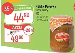 Globus Náhlik Polévky nabídka