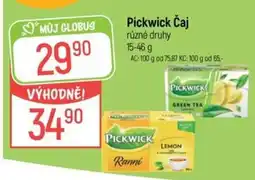 Globus Pickwick čaj nabídka