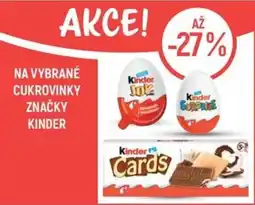 Globus Kinder cukrovinky nabídka