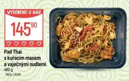 Globus Pad Thai s kuřecím masem a vaječnými nudlemi nabídka