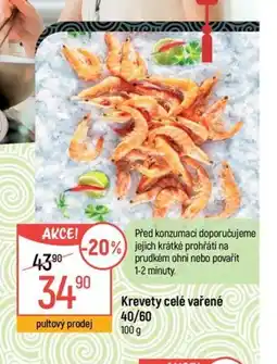 Globus Krevety celé vařené 40/60 nabídka