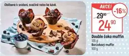 Globus Double čoko muffin nabídka