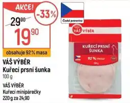 Globus Váš výběr kuřecí prsní šunka nabídka