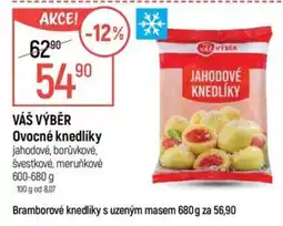 Globus Váš výběr ovocné knedlíky jahodové nabídka