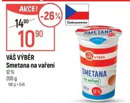Globus Váš výběr smetana na vaření nabídka