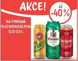 Globus Plechovková piva nabídka
