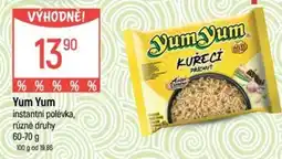 Globus Yum Yum instantní polévka nabídka