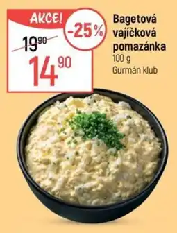 Globus Gurman klub bagetová vajíčková pomazánka nabídka