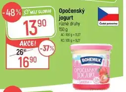 Globus Bohemilk opočenský jogurt nabídka