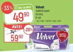 Globus Velvet toaletní papír nabídka