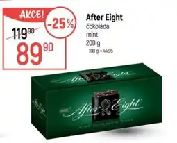 Globus After Eight čokoláda mint nabídka