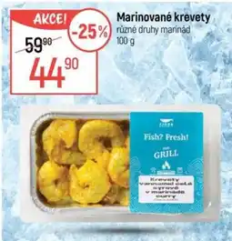 Globus Fish? Fresh! krevety vannameli celé syrové v marinádě curry nabídka