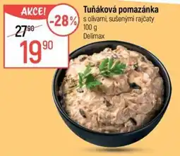 Globus Delimax tuňáková pomazánka s olivami, sušenými rajčaty nabídka