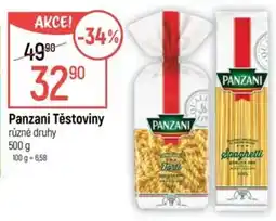 Globus Panzani těstoviny nabídka
