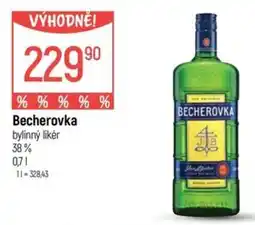 Globus Becherovka bylinný likér nabídka