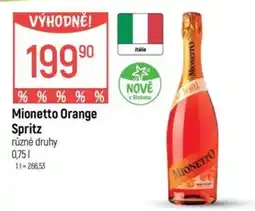 Globus Mionetto Orange Spritz nabídka
