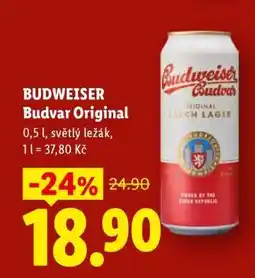 Lidl Budweiser Budvar original nabídka