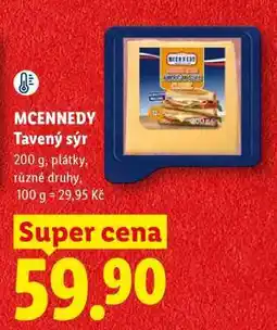 Lidl MCENNEDY Tavený sýr nabídka