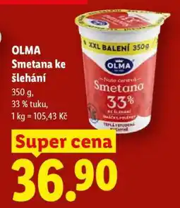 Lidl Olma Smetana ke šlehání nabídka