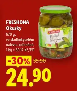 Lidl FRESHONA OKURKY nabídka