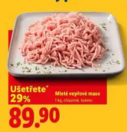 Lidl Mleté vepřové maso nabídka