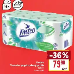 Billa Linteo toaletní papír zelený prolis nabídka