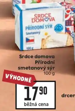 Billa Srdce domova přírodní smetanový sýr nabídka