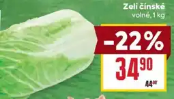 Billa Zelí čínské nabídka