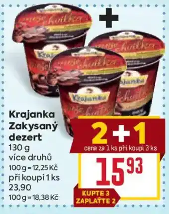 Billa Krajanka Zakysaný dezert nabídka