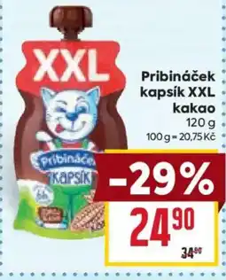 Billa Pribináček kapsík XXL kakao nabídka